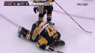 MATT NISKANEN CROSS-CHECK CROSBY IN THE HEAD