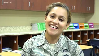 Airforce mom surprises her daughter after serving in Iraq