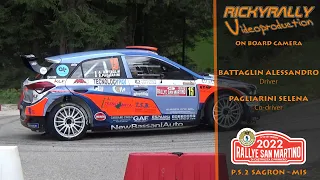 OBC BATTAGLIN - PAGLIARINI // 42° Rallye San Martino di Castrozza 2022 // P.S.2 Sagron - Mis