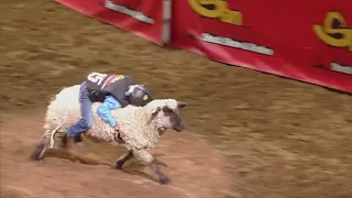 La Vernia boy wins mutton bustin' at the San Antonio Rodeo Wednesday night