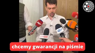 Michał Kołodziejczak ze spotkania ws. rolnictwa. Nie wyjdziemy bez gwarancji na piśmie.