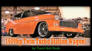 Custom 1955 Nomad Twin Turbo 1600 hp | Hot Rod