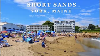 YORK BEACH Summer on Short Sands & Downtown: Scenic 4K Beach Walking Tour with Binaural 🎧