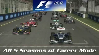 F1 2012 - All 5 Seasons of Career Mode