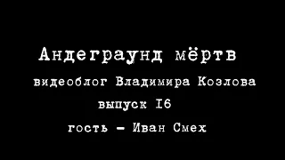 "Андеграунд мертв". Видеоблог Владимира Козлова. Выпуск 16.