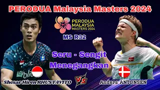 Shesar Hiren RHUSTAVITO (INA) vs Anders ANTONSEN (DEN) | R32 Malaysia Masters 2024