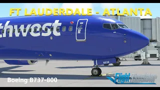 PMDG B737-800 | Ft Lauderdale - Atlanta | MSFS | Vatsim