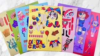 [ToyASMR] Decorate with Sticker Book The Amazing DIGITAL CIRCUS 🥳 #paperdiy #pomni