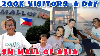 My Indian wife couldn't believe it! 200K VISITORS a day this Filipino SM MALL OF ASIA