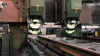 Machining of rail turnouts and switches