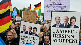 Tausende AfD-Anhänger protestieren in Berlin gegen "Ampel"-Politik | AFP