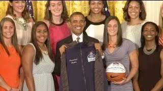 President Obama Honors the UConn Huskies - 2013 Women's Basketball Champions