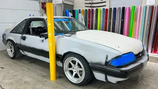 FOXBODY HATCH With No Paint Wrap Guide | Hardest Mustang 5.0 Parts in Real Time
