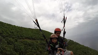 Uçmakdere yamaç paraşütü..7yaşındaki kızın keyfi