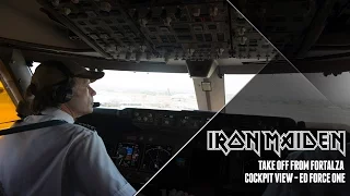 Iron Maiden - Ed Force One take off from Fortaleza