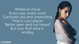 Naomi Scott - Speechless (Lyrics) (From "Aladdin")