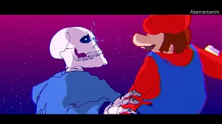 Sans vs Speedrun Mario