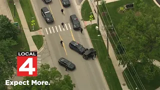 Chopper footage: Police arrest driver of stolen vehicle after slow speed chase in Washtenaw County