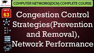 L63: Congestion Control Strategies(Prevention and Removal), Network Performance | DCN Lectures Hindi