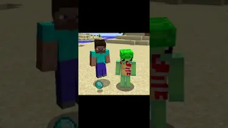 It was Herobrine? 😳 Minecraft #shorts