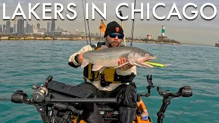 Early Spring Lake Michigan Lake Trout Fishing in Chicago [New PB]