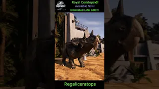 ROYAL Ceratopsid - Regaliceratops - Download Link Included - JWE Mods - #shorts