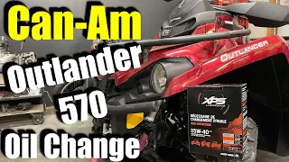 Can-Am Outlander 570 Oil Change and Basic Service / MAX'S MOTO SHOP