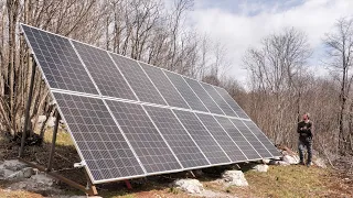 My Solar Panel System for the Log Cabin