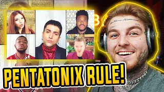 YOU NEED TO SEE THIS! | Blinding Lights - Pentatonix (RAPPER REACTS!)