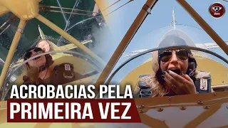 SERÁ que a Gisella AGUENTOU? PRIMEIRO voo de ACROBACIAS