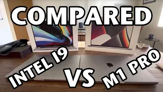 16” MacBook Pros Compared • Apple M1 Pro (2021) vs Intel I9 (2019) • Side by Side MBP Thoughts