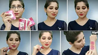 *NEW* Myglamm LIT @AanamC 2 in 1 liquid matte lipstick swatches and review 2020 |The Kaur Blog TV