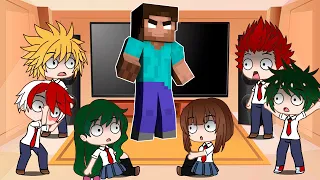 MHA react to Minecraft WAIT WHAT | Gacha Life