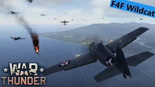 War Thunder F4F Wildcat 1 Kill [Realistic]