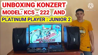 KONZERT KCS- 222 MICRO COMPONENT SYSTEM TODOOKE AND PLATINUM PLAYER JUNIOR 2  UNBOXING SOUNDS CHECK.