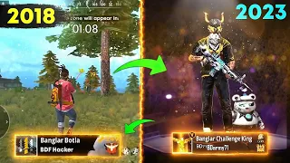 Old প্লেয়াররা কি বর্তমানে V ব্যাজ প্লেয়ার?🤔 Free Fire Pro Player 2018 Vs 2023 - Garena Free Fire