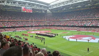 Welsh national anthem the passion!!!!!