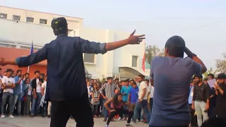 bbd Lucknow utkarsh 2k17 girls and boy faceoff dance competition   Lucknow unive HD