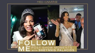 FOLLOW ME | Follow Miss Universe 2023 moments after she is CROWNED | Miss Universe