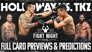 UFC Singapore Holloway vs The Korean Zombie Full Card Previews & Predictions