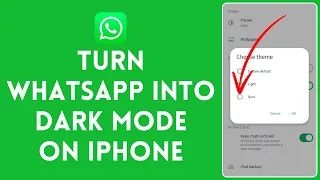 How to Turn Whatsapp Into Dark Mode on Iphone (2024) | Whatsapp Tutorial