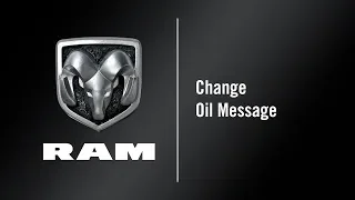 Change Oil Message | How To | 2020 Ram ProMaster