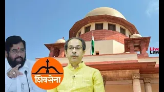 SUPREME COURT LIVE- CJI CHANDRACHUD'S BENCH. -SHIVSENA RIFT-ARGUMENTS ON MERIT-DAY 4 [SESSION-2]