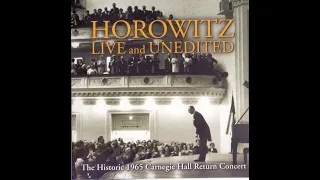Horowitz CD57a   Live and Unedited   The Historic 1965 Carnegie Hall Return Concert