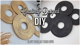 Easy Dollar Tree DIY that looks high end (with Braid Ropes!)