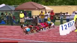 2013 AAU Club Championship 13 year old girls 100M final