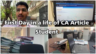 First day in a life of CA Article Trainee || CA ARTICLESHIP VLOG - 2 ||