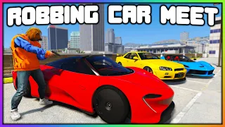 GTA 5 Roleplay - ROBBING ENTIRE CAR MEET | RedlineRP