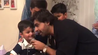 Farhan Saeed and his nephew singing | cutest video