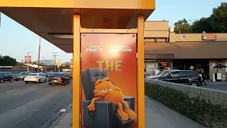 The Garfield Movie Bus Shelter